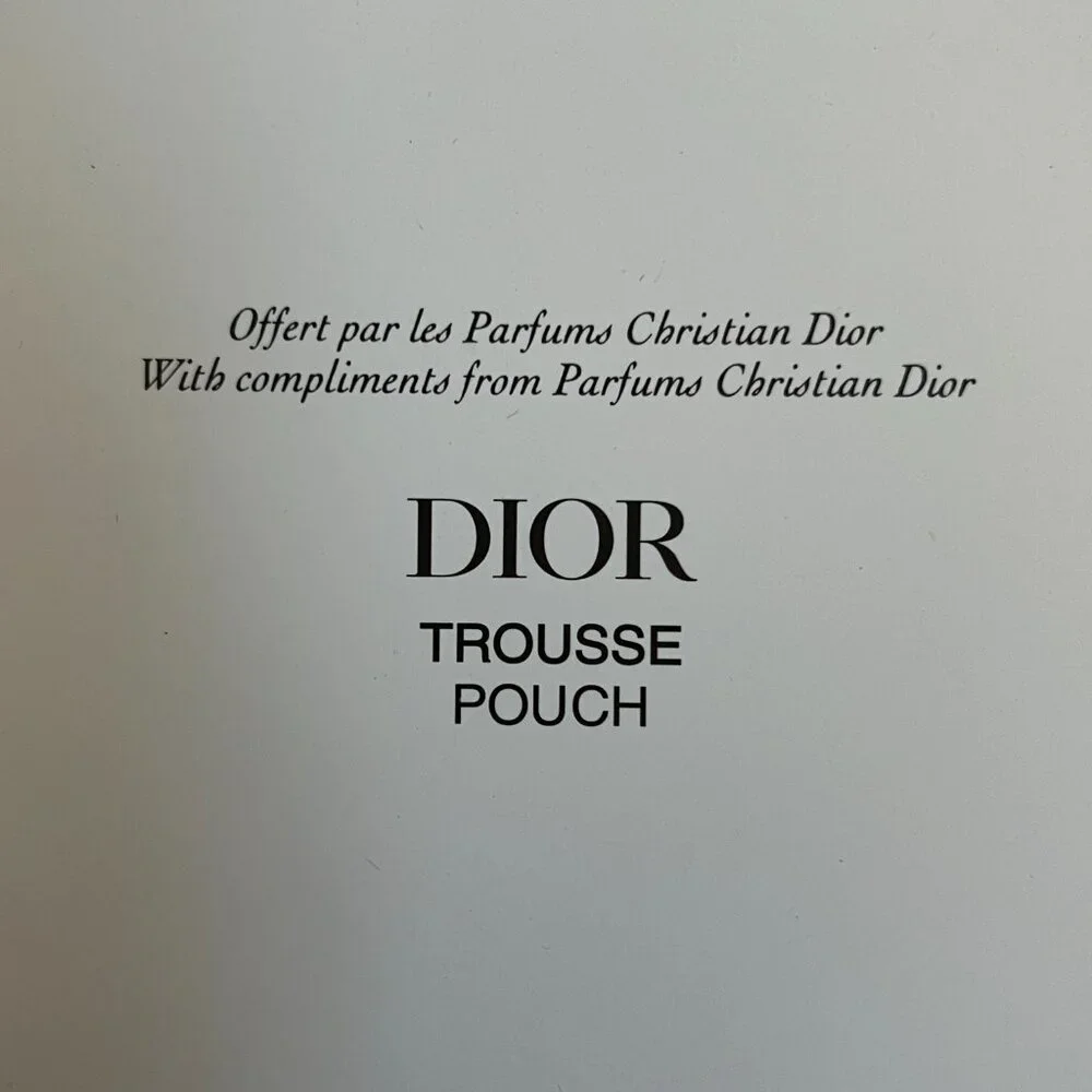 Dior Beauty Summer 2024 Towel Fabric Wristlet Novelty Pouch Coastal Resort Chic